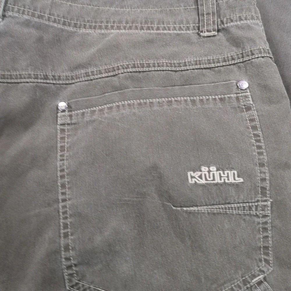 Kuhl Pants Revolvr Nylon Stretch Hiking Outdoor Greenish Gray Mens 38x32 (Short)
